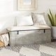 preview thumbnail 1 of 36, Grey Metal Farmhouse Upholstered Storage Bench 50 x 16 x 18