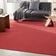 preview thumbnail 33 of 183, Nourison Essentials Solid Contemporary Indoor/ Outdoor Area Rug 9' Square - Brick Red