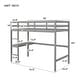 preview thumbnail 93 of 91, Modern Solid Wood Loft Bed with Built-in Desk, Safety Ladder