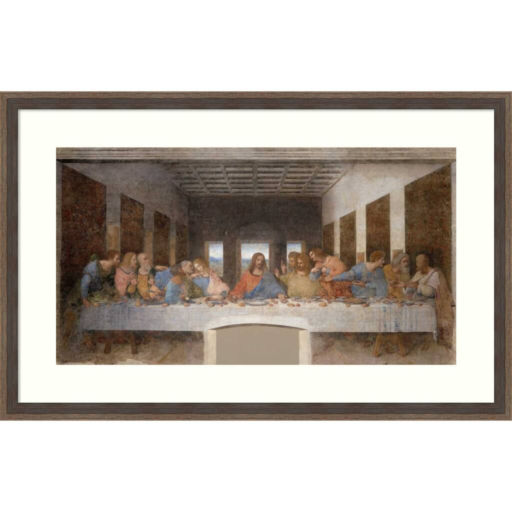 The Last Supper 1652 by Philippe de Champaigne Wood Framed Wall Art ...