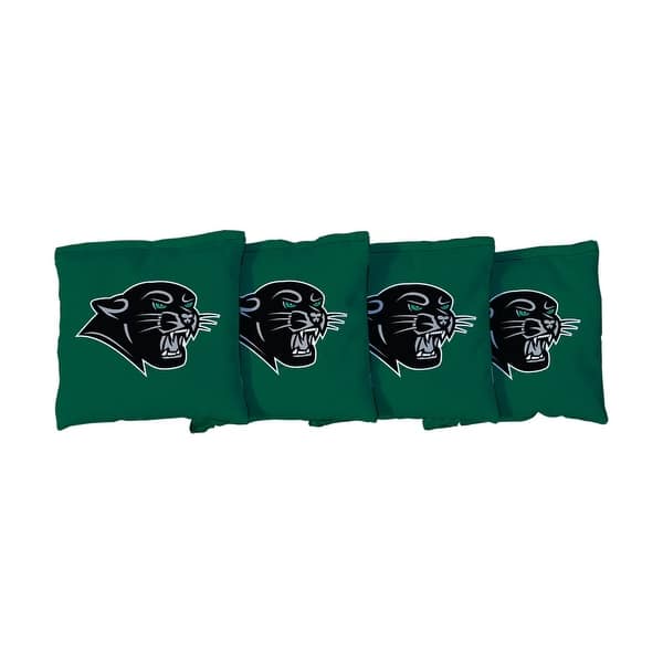 slide 2 of 3, Plymouth State Panthers Green Cornhole Bags All-Weather Resin Filled