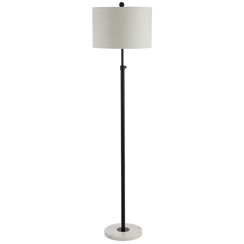 June 65" Adjustable Metal/Marble LED Floor Lamp by JONATHAN Y - 57-65" H x 15" W x 15" D