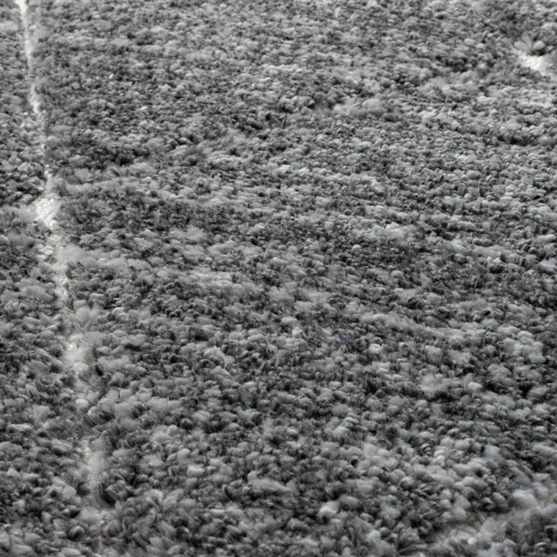 Trellis Area Rug in Grey and Cream,8' x 10' - 8' x 10'
