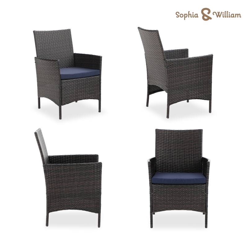 MAISON ARTS Outdoor Patio 6 Pieces Dining Set with Umbrella