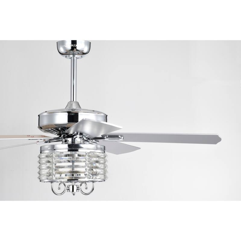 Themar 26 Inch Mid-century Modern Style Lighted Ceiling Fan with Remote