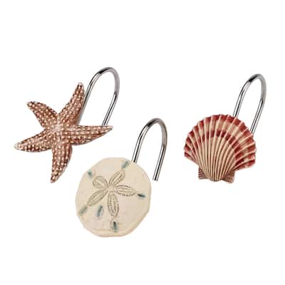 Avanti Linens Coastal Snowman Shower Hooks - Multicolor