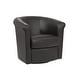 preview thumbnail 8 of 30, Marvel Traditional 360-degree Swivel Tub Chair Black