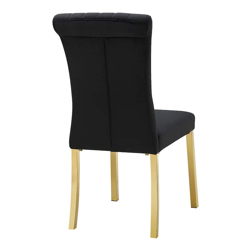 Furniture of America Carra Modern 5-Piece Stainless Steel Dining Table Set