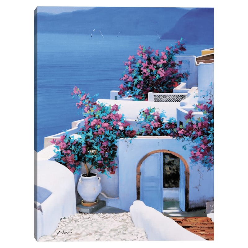 Blu Di Grecia by Guido Borelli Canvas Art Print