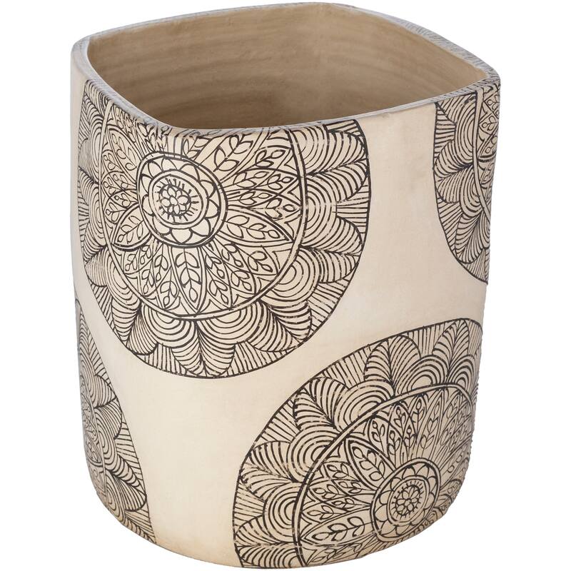 Artistic Weavers Gene Terracotta Mandala Indoor Planter