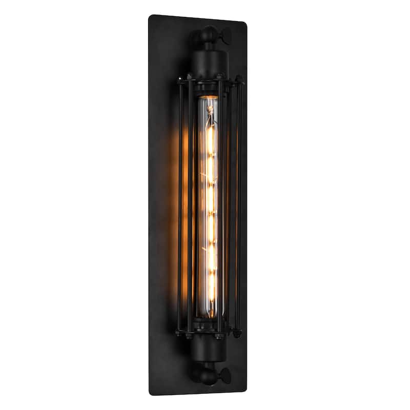 Kiera 1 Light Wall Sconce With Black Finish - Black