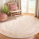 SAFAVIEH Handmade Cape Cod Marget Boho Coastal Jute Rug - 9' Round - Beige/Multi