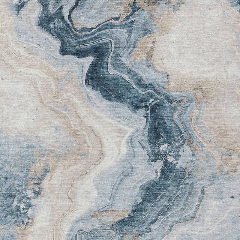 HomeRoots Abstract Transitional Rectangle Outdoor Rug