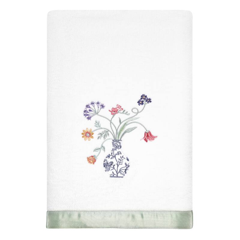 Authentic Hotel and Spa 100% Turkish Cotton Stella 4PC Embellished Towel Set