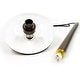 preview thumbnail 9 of 10, 18" Antique Brass Outdoor Path Light Wide-Brim Dark Sky Landscape Lighting (G4 Bulb Compatible)