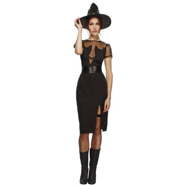 Shop 49 Black Enchanting Cat Witch Women Adult Halloween Costume Large Free Shipping On Orders Over 45 Overstock 29180661