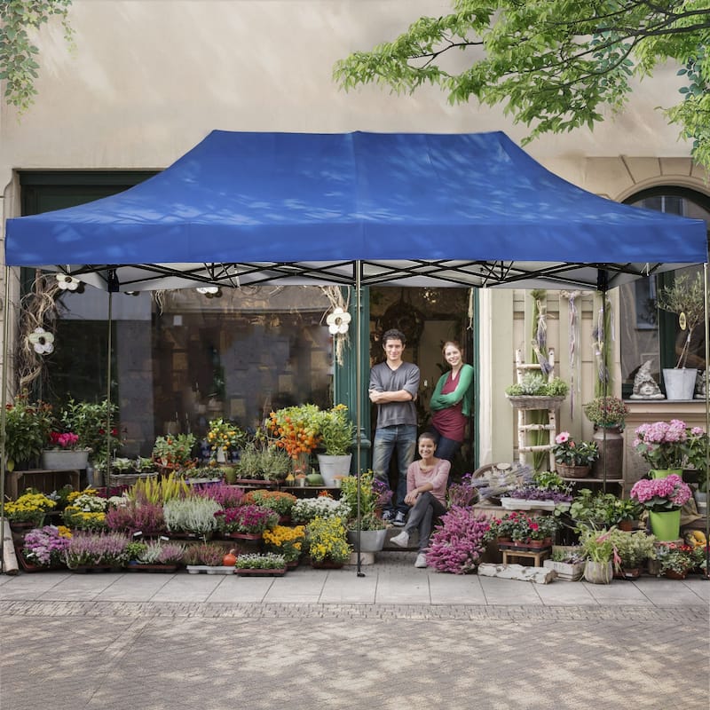 Ainfox 10x20Ft Pop up Canopy Tent Party Heavy Duty Instant Gazebo with 4 Removable Sidewalls