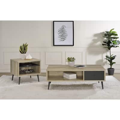 Welsh Coffee And End Table Set Distressed Pine