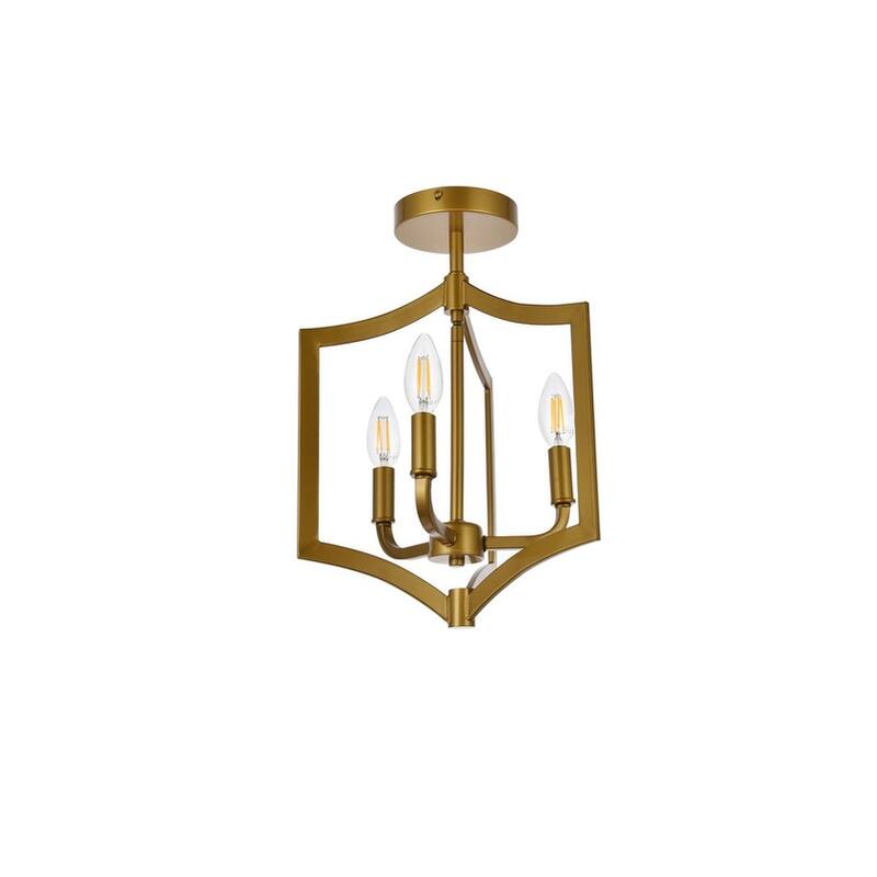 Kara 3 Light Flush Mount - 12 Inch