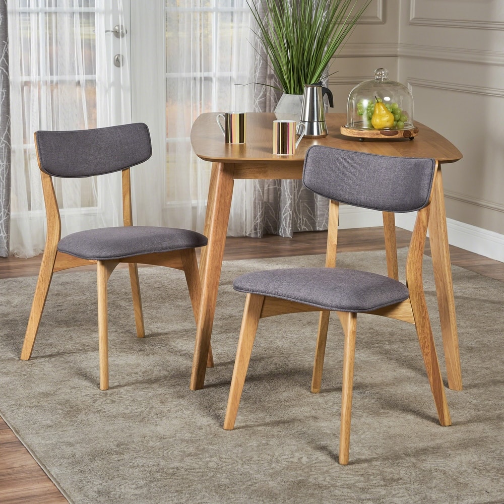 Christopher Knight Home Abrielle Mid-Century Modern Fabric Dining Chair