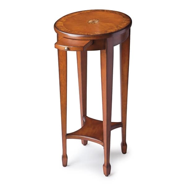 slide 2 of 2, Handmade Olive Ash Burl End Table Olive Ash Burl Accent Table