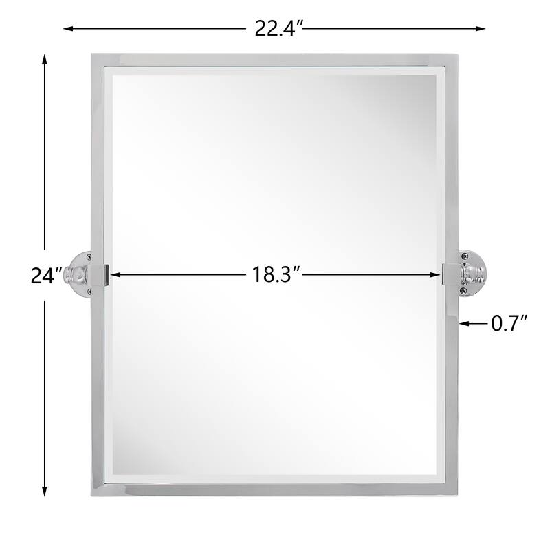 Blakley Rectangle Metal Wall Mirror