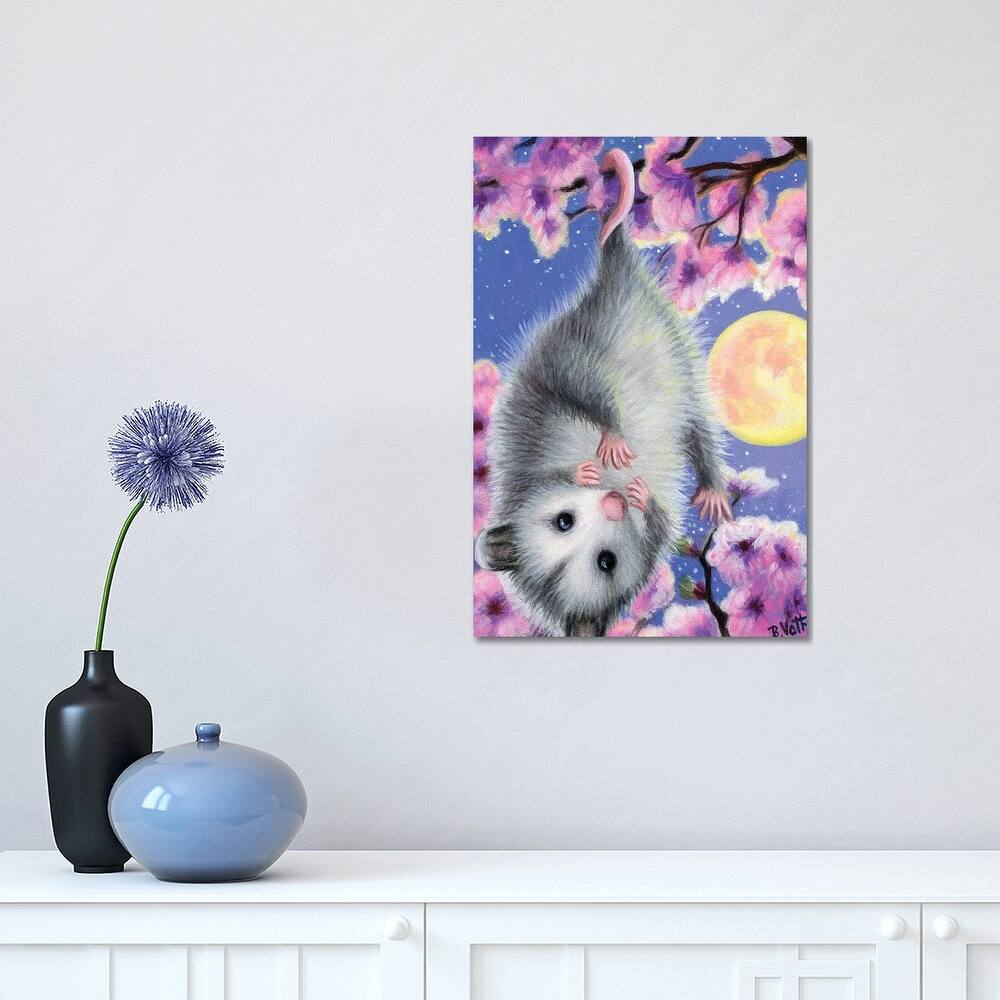 iCanvas "Blossom Possum" by Bridget Voth Canvas Print