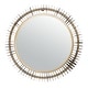 preview thumbnail 2 of 5, SAFAVIEH Storm 30-inch Brass Round Mirror - 30" W x 3.5" L x 30" H