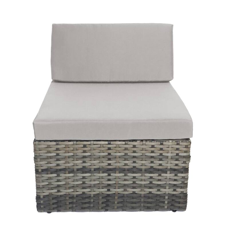 7 Pieces Outdoor Patio Sectional Sofa Couch