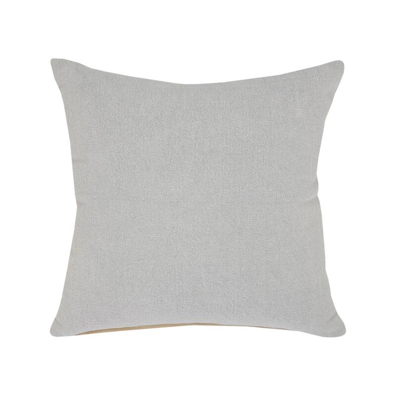 Sevita Soft Gray Solid Throw Pillow
