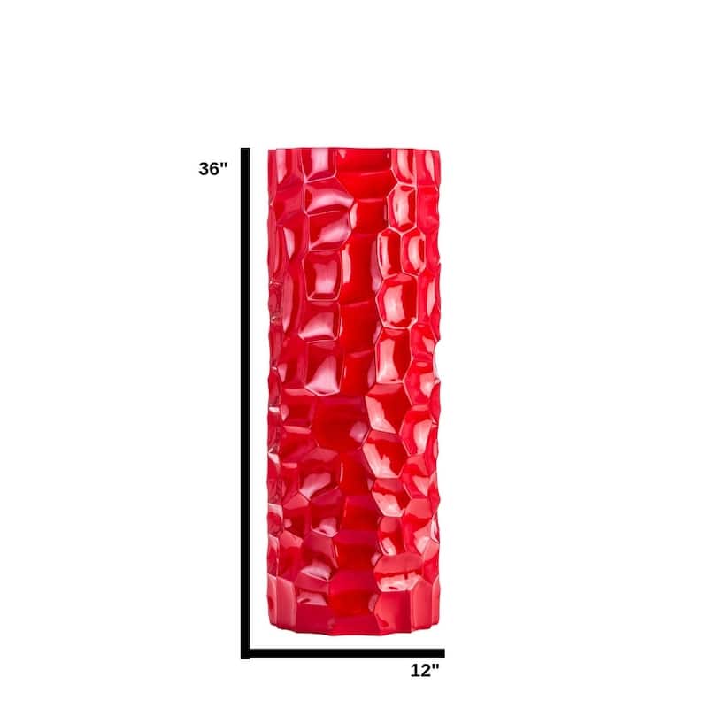 Textured Resin Vase - N/A