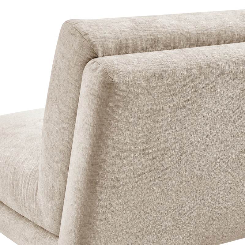 NPD Furniture Zenda Fabric Swivel Accent Chair with Wooden Base