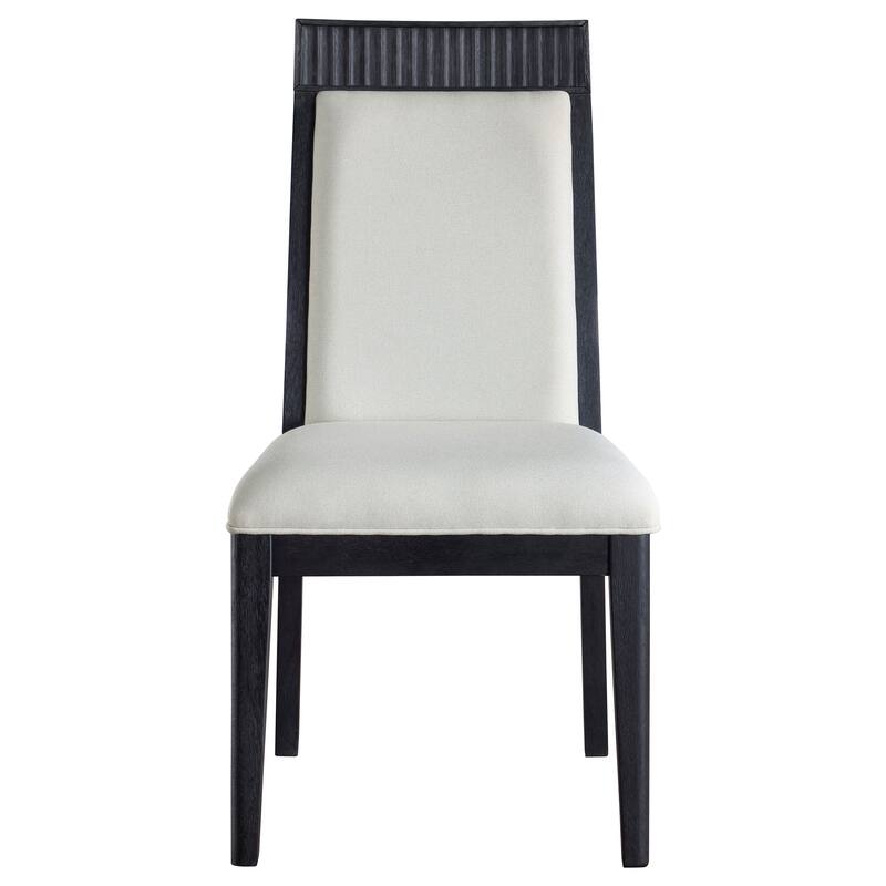 Brookmead Dining Side Chair Ivory and Black (Set of 2)