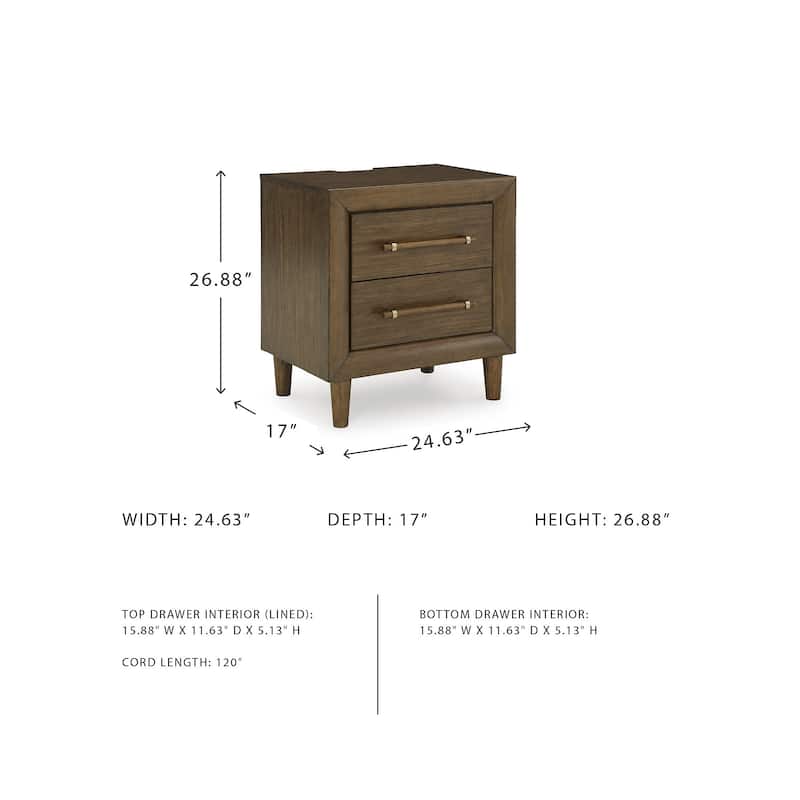Signature Design by Ashley Lyncott Brown Nightstand