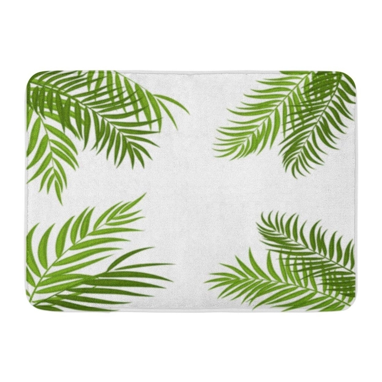 Shop Green Black Beautifil Palm Tree Leaf Silhouette Coconut Doormat Floor Rug Bath Mat 23 6x15 7 Inch Multi On Sale Overstock