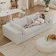 preview thumbnail 67 of 147, Modular Sectional Sofa Corduroy Upholstered Sleeper Sofa Convertible Cloud Accent Couch Deep Seat Chaise Lounge, DIY Combination