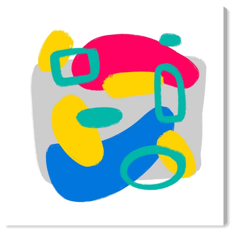 Wynwood Studio Canvas Abstract Abstract Space Red and Modern & Contemporary Wall Art Canvas Print