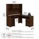 preview thumbnail 57 of 81, Cabot 60W L-Shaped Desk with Hutch and Storage by Bush Furniture