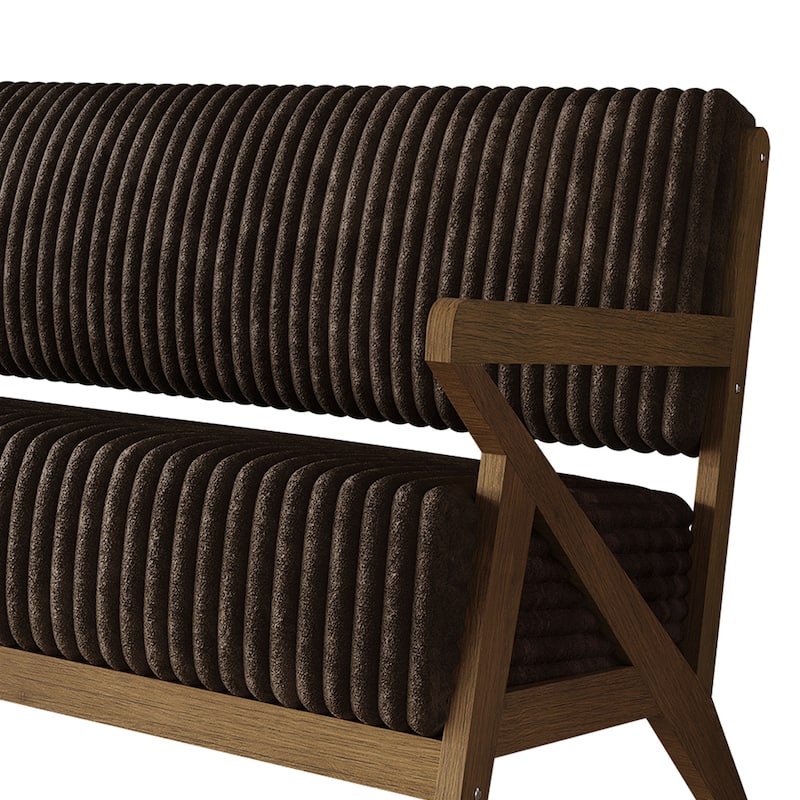 CraftPorch Chic Modern Velvet 2-Piece Upholstered Living Room Set