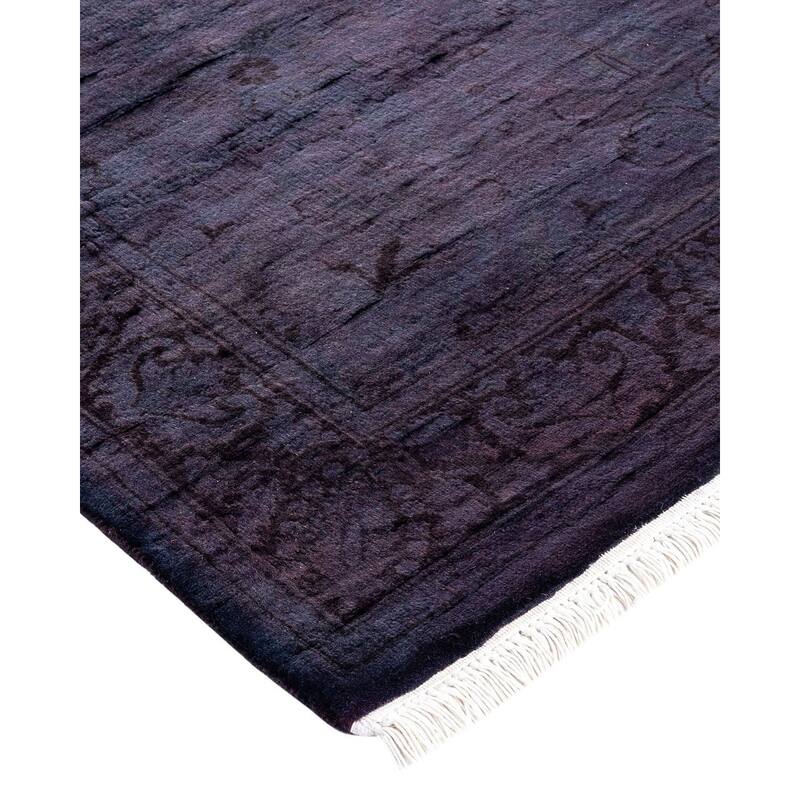 Fine Vibrance, One-of-a-Kind Hand-Knotted Area Rug - Purple, 3' 1" x 5' 2" - 3' 1" x 5' 2"
