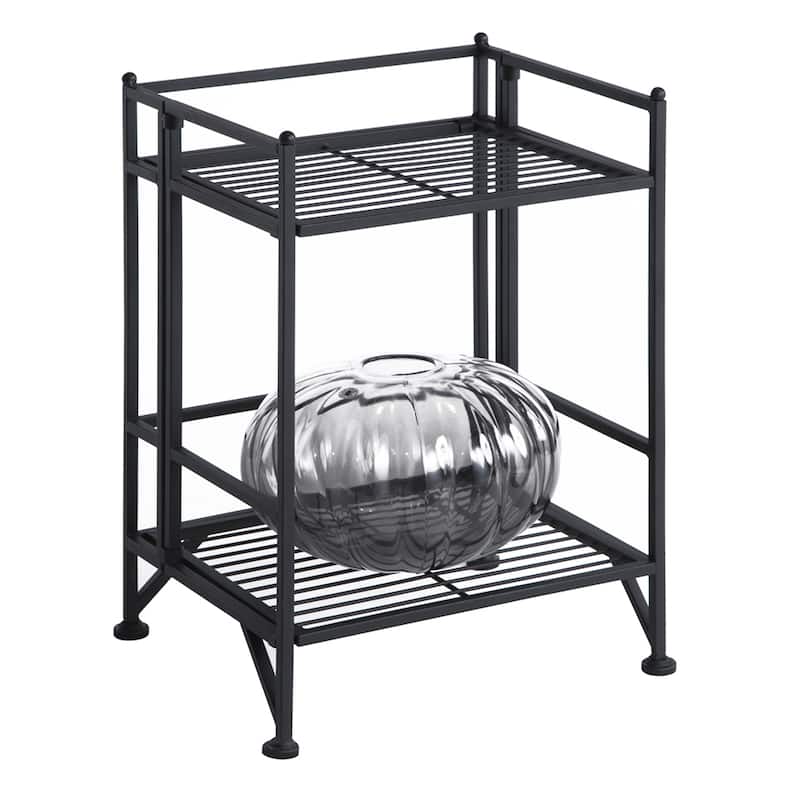 Convenience Concepts Xtra Storage 2 Tier Folding Metal Shelf