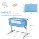 preview thumbnail 23 of 39, Travel Portable Baby Bed Side Sleeper Bassinet Crib with Carrying Bag - 38" x 19.5"-27.5" x 26.5"-34" (L x W x H)