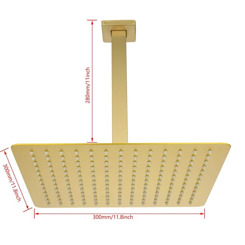 Bathroom Luxury High Pressure Waterfall Rain Shower Head