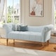 preview thumbnail 1 of 29, Christopher Knight Home - Larkspur Velvet Upholstered 60 Inch Bench with Rolled Arms and Button Tufting Antique Blue Green