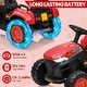 preview thumbnail 7 of 26, 3 in 1 Ride On Tractor with Trailer, 12V Kids Electric Vehicles Ride On Toy
