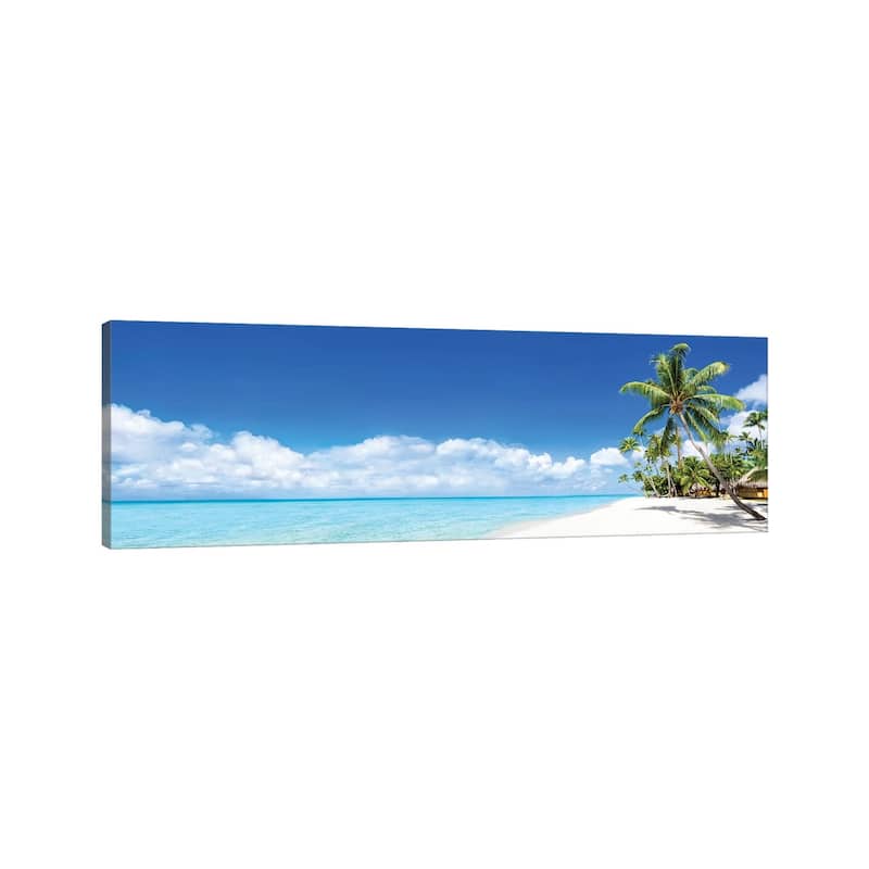 iCanvas "Tropical Beach Panorama On Bora Bora" by Jan Becke Canvas Print
