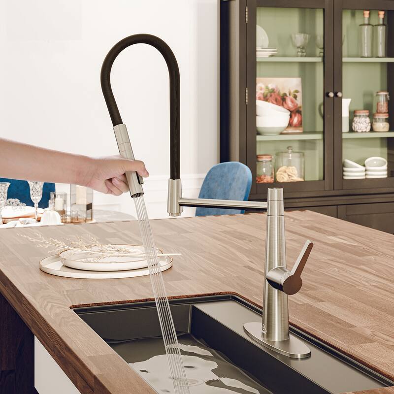2 Mode 1.8 gpm Single Handle Kitchen Sink Faucet, Kitchen Faucet for Kitchen Sink