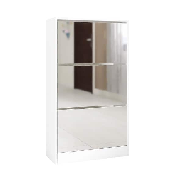 https://ak1.ostkcdn.com/images/products/is/images/direct/235345ca5d891661a33b5587e74601461ceb782c/Narrow-Shoe-Storage-Cabinet-with-Mirror%2C-Wood-Slim-Shoe-Rack-3-Tier-Shoe-Organizer%2C-White.jpg?impolicy=medium