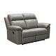 Thumbnail 14, Abbyson Braylen 2 Piece Top Grain Leather Manual Reclining Sofa and Loveseat Set. Changes active main hero.