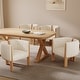 preview thumbnail 17 of 28, Christopher Knight Home - Chris Upholstered Boucle Dining Chairs with Rubberwood Frame Set of 4